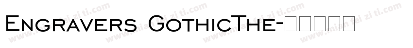 Engravers GothicThe字体转换
